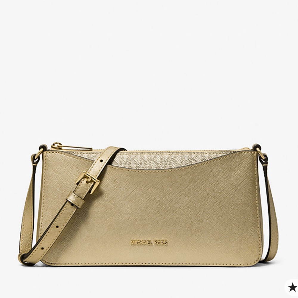 MICHAEL KORS Arden Medium Metallic Crossbody Bag
Pale Gold
NWT - Picture 1 of 16